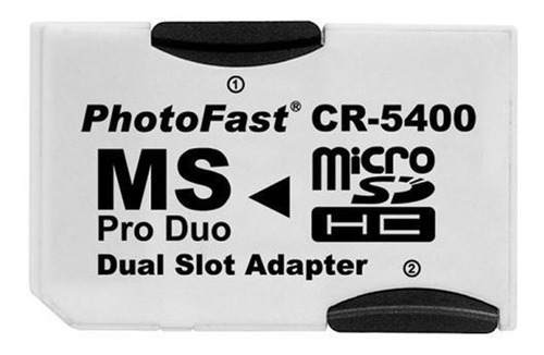 Imagem 1 de 3 de Adaptador Cr-5400 Micro Sd Photofast Memory Stick Ms Pro Duo