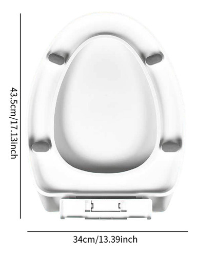 Cubierta Del Asiento Del Inodoro Cubierta De La 43.5cmx34cm