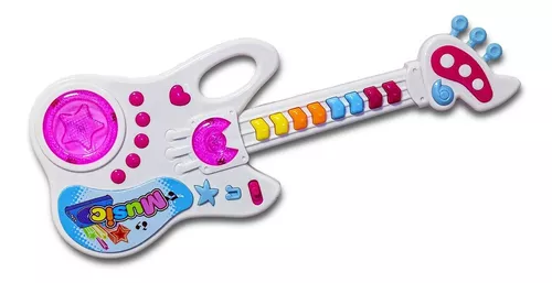 Guitarra Para Niños Juguete Instrumento Musical Luz Y Sonido