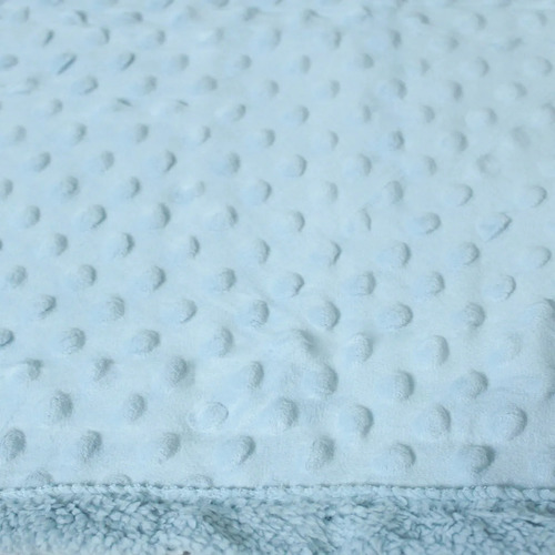 Cobija Para Bebe Calientita Frazada Suave Cobertor Infantil Felpa Azul Claro
