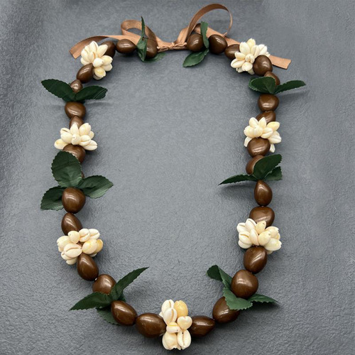 Collar Leis Leis De Graduación Hawaiano Con Forma De Nuez Ku
