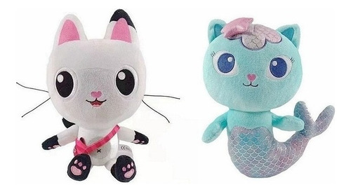 2 Peças De Brinquedo De Pelúcia, Casa De Boneca Baby Cat Gab