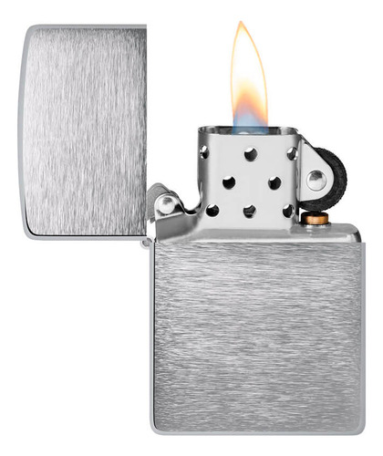 Set Zippo Encendedor Cromado Street Y Playera Para Hombre