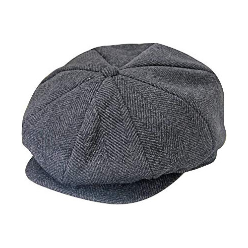 Gorro De Vendedor De Periódicos Para Hombre, De Lana, Ajust