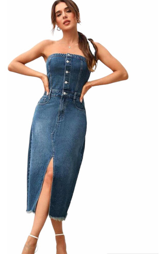 Vestido Denim Mujer