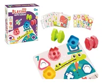 Comprar Mosaico Lógico Puzzle Didáctico Tornillos Tarjetas Play -555