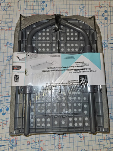Mesa De Passar Portátil Handy Members Mark - Cinza Escuro Lisa