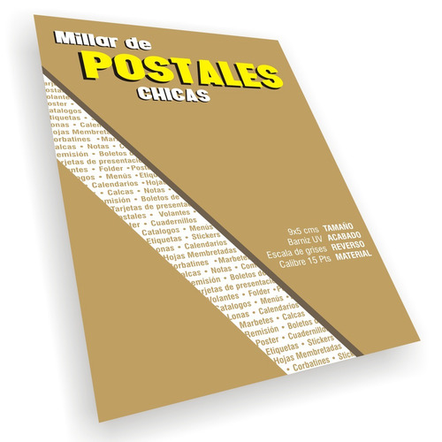 Postal Grande Con Barniz Uv De 13.5x10 Cms