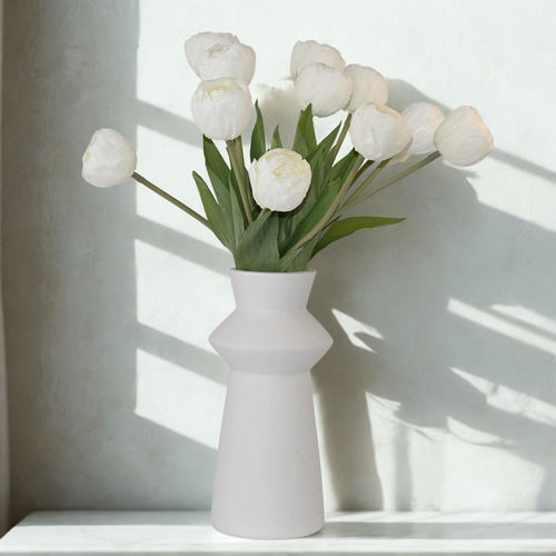 Artificial Flowers, 2 Bouquets/ 12pcs Artificial Tulips