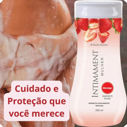 Sabonete Íntimo Morango - Intimament Mulher - Abelha Rainha