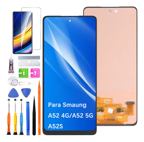 Pantalla Para Samsung A52s A52 4g 5g Display Incell Hlygzx HLYGZX00149 Negro