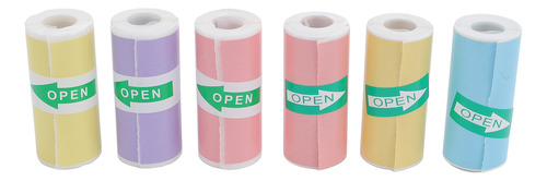 Rolo De Papel Térmico 6 Imprimindo Várias Cores 57x25mm Sem