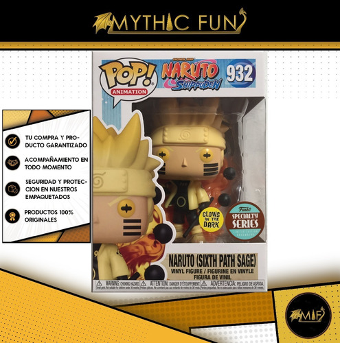 Funko Pop Naruto (sixth Path Sage) Specialty Series 932 (Usado)