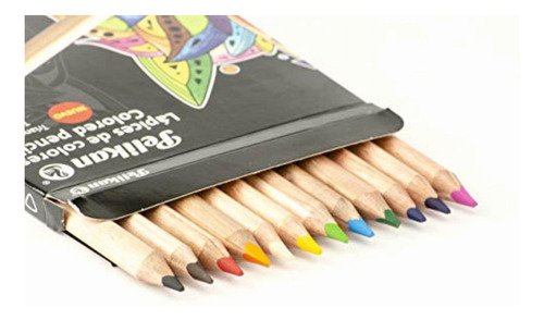 Pelikan 30330328 Lápices De Colores Triangulares, Cuerpo De