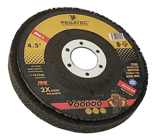 Disco Compacto Pre Polimento 115mm Flap Voodoo - Pegatec 