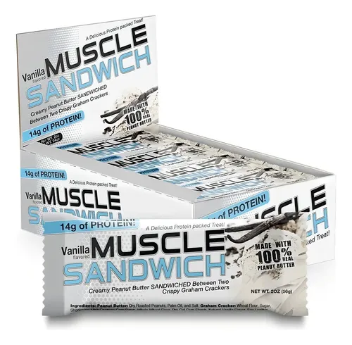 muscle sandwich 12 bars · peanut butter