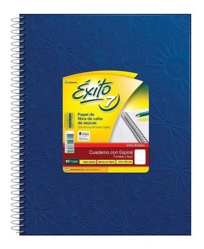 Imagen 2 de 3 de Cuaderno Exito E7 (abc) Rayado X 60 Hojas Espiral
