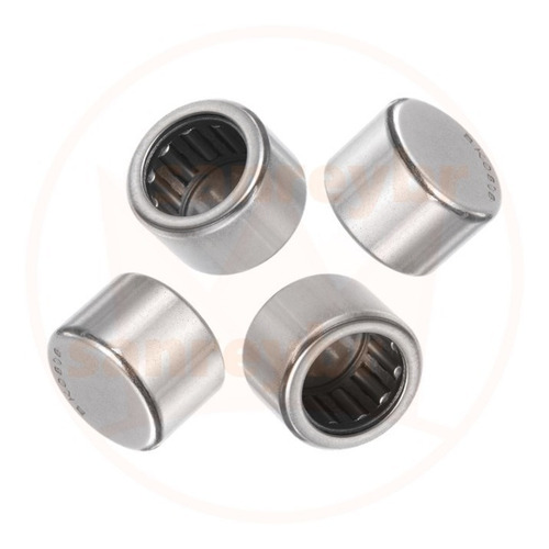 Kit 4 Rolamentos Bk081208 ( Bk0808 ) Ø8xø12x8 Com Fundo