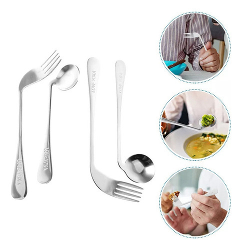 - Colher De Cotovelo, Garfo, Deficiente, Alimentação Para