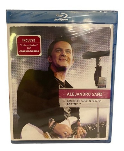 Alejandro Sanz  Canciones Para Un Paraíso  Blu-ray Eu Nuevo