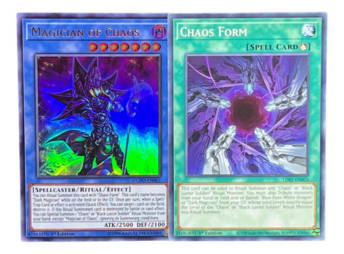 Set Magician Of Chaos + Ritual Yugioh Inglés