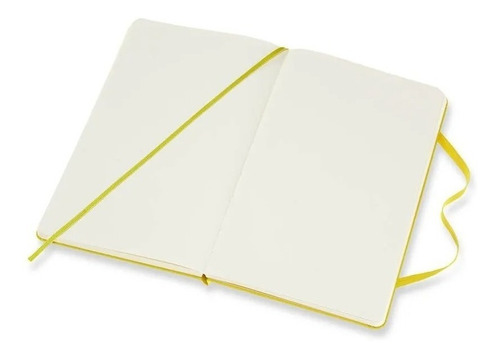 Caderno Moleskine Clássico, Amarelo, Capa Dura, Sem Pauta, G