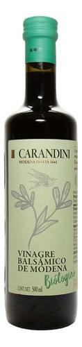 Carandini Vinagre Balsámico De Módena Orgánico 500 Ml 