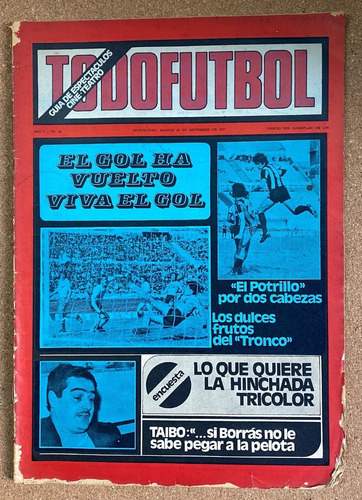 Todofútbol, Semanario, Fútbol Uruguayo, Nº 32, 1977,  Ex5