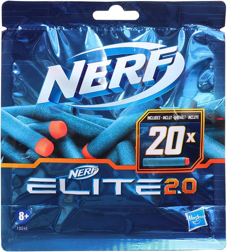 Dardos Nerf Pack X 20 Unidades Elite 2.0 F0040 Hasbro Edu