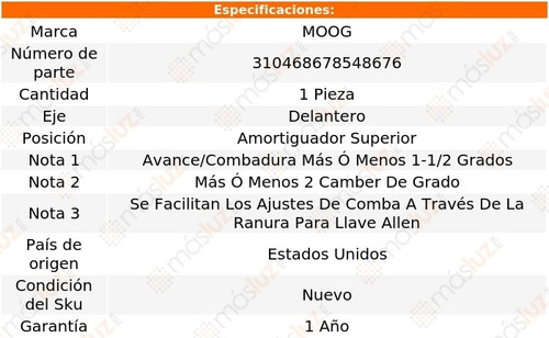 Placa Ajuste Caster/camber Del Suburban 2500 00-13 Moog