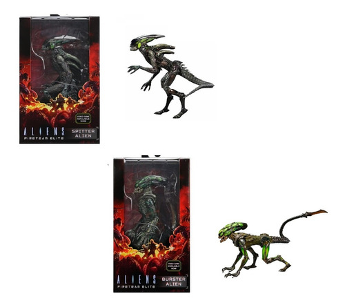 Neca Aliens: Serie 2 Fireteam Elite 2pack Burster & Spitter