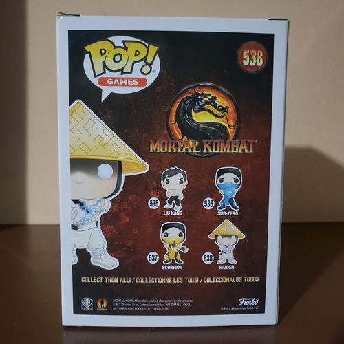 Funko Pop! Games Mortal Kombat Raiden #538 Original (Usado)