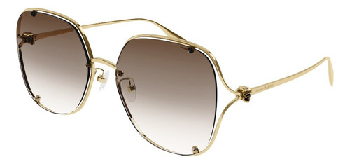 Lentes De Sol Alexander Mcqueen Am0366s Cuadrados