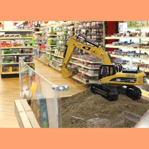 Escavadeira De Controle Remoto Caterpillar 330d 1/20 Rc Cor Amarelo