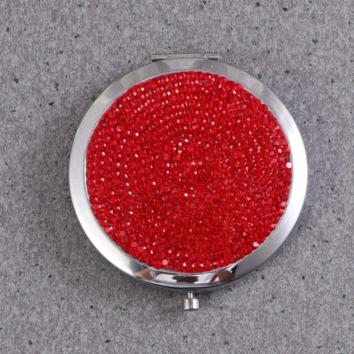 Lurrose Espejo Redondo Bling Espejo Compacto Espejo Plegable