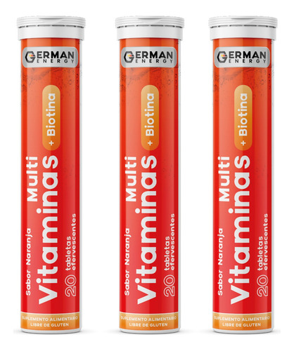 Multivitaminas + Biotina German Energy Pack 3