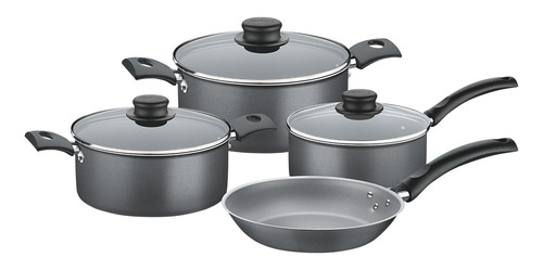 Imagen 1 de 6 de Ollas Tramontina Bateria Cocina Set 7 Pz Turim Teflon Cuotas