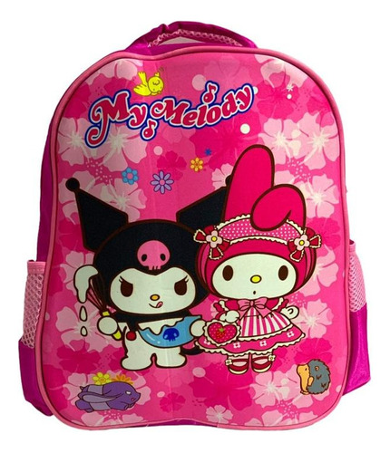 Mochila Escolar Hello Kitty Kuromi 12l Poliester Niños 1 C