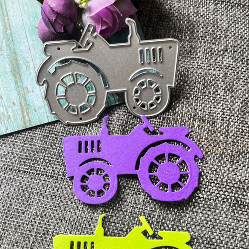 Plantilla Para Álbumes De Recortes Para Tractores, Tarjetas