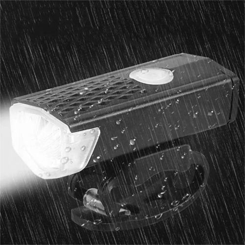 Luz De Bicicleta Usb Recargable Blanco