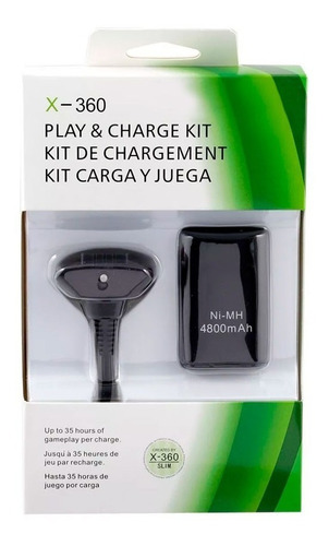 Oferta Xbox 360 Cable Cargador De Controles + Batería 