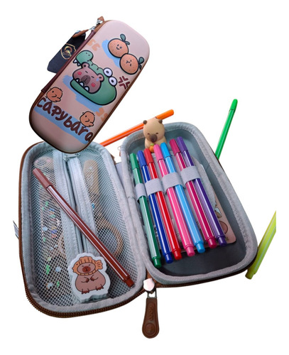 Estojo Escolar Reforçado Capivara Lançamento