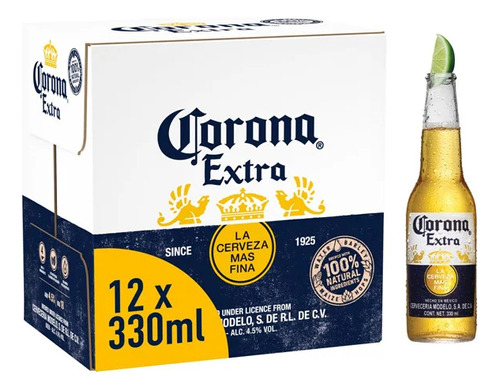 Cerveza Corona Extra 12x330 Cc Bot (2uni)super