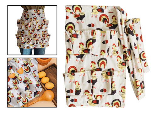 Delantal Recolector De Huevos Uniforme Para Ama De Casa Chef