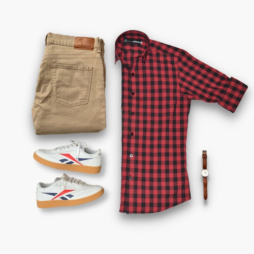 Imagen 6 de 7 de Camisa Cuadros Slim Fit
