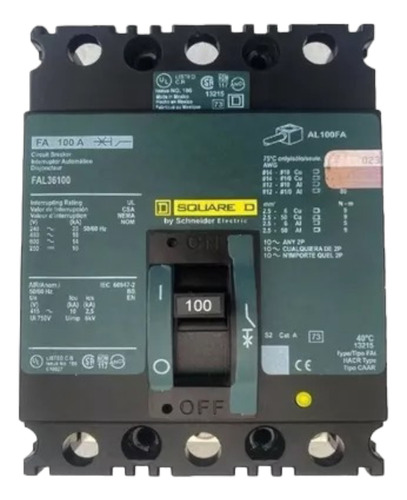 Interruptor Termomagnetico Fal 36100