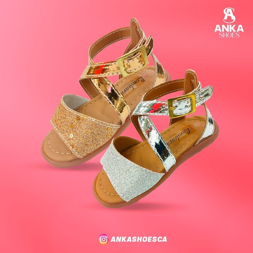 Sandalias De Vestir Para Niñas Brillantes