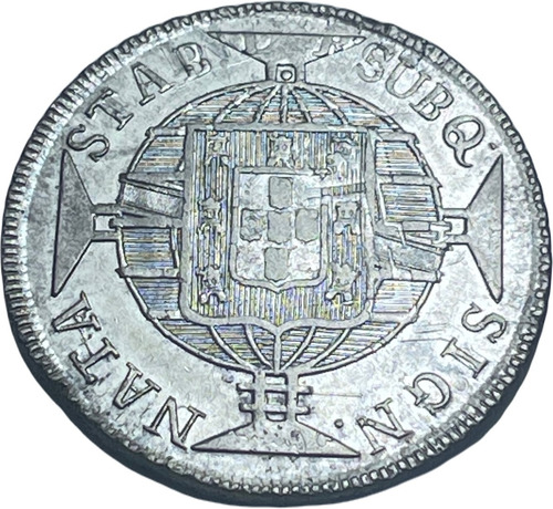 Moeda Prata 960 Réis 1821 Rio V. Xe-4b México 1813 J. J.