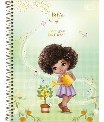 Caderno C/d 01 Materia Jolie 80 Folhas Tilibra