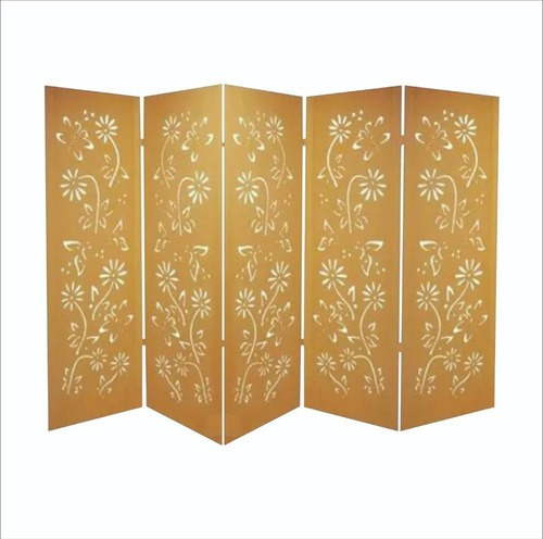 Biombo 6 Folhas Ripado Vertical